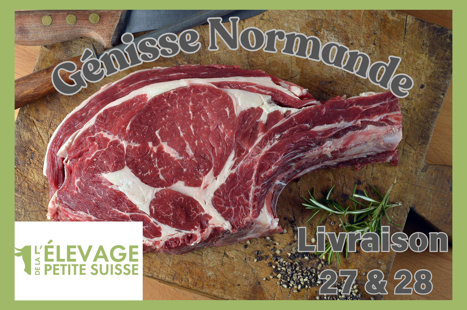 viande de génisse de race Normande